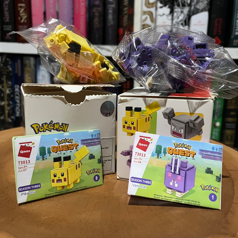 Pokemon Qman Nano Lego Block Mainan Pikachu Venonat