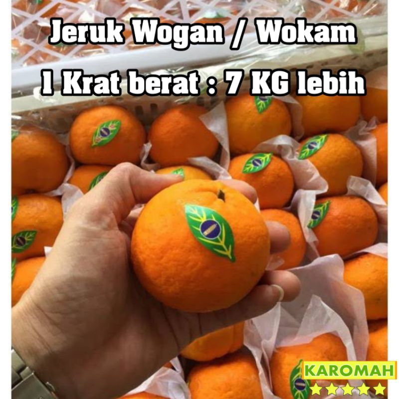 

READY !! JERUK WOGAN 1 KRAT 7 KG LEBIH ( jeruk wogan / Wokam aus ) / Buah jeruk wokam / wogan premium