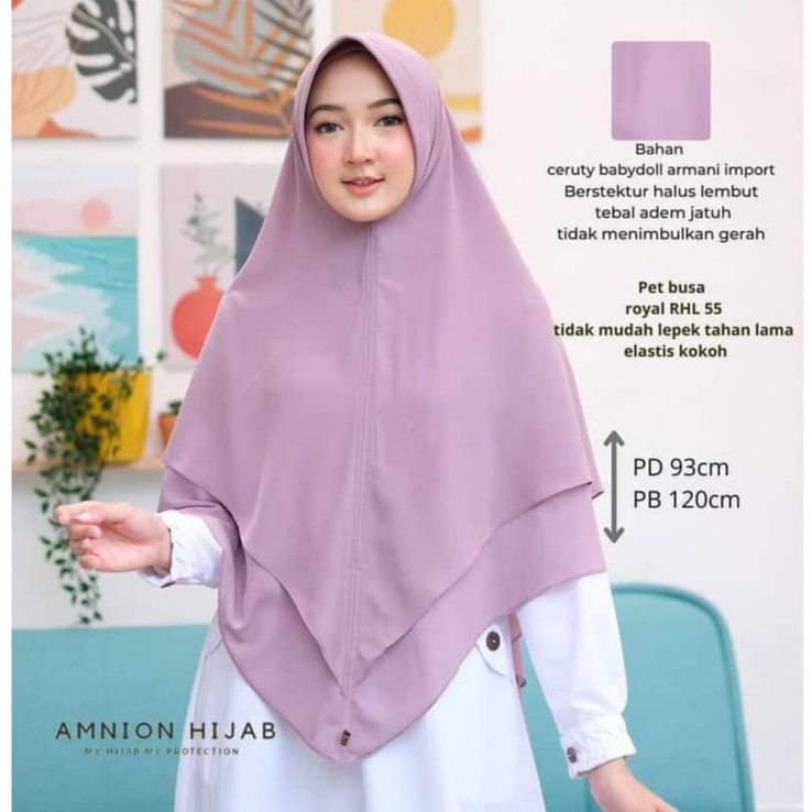 DISTRIBUTOR Hijab AMNION - KHIMAR SYARI ADEEVA AMNION - hijab instan - kerudung instan - jilbab inst