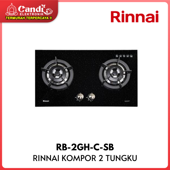 RINNAI Kompor Tanam 2 Tungku Gas RB-2GH-C-SB