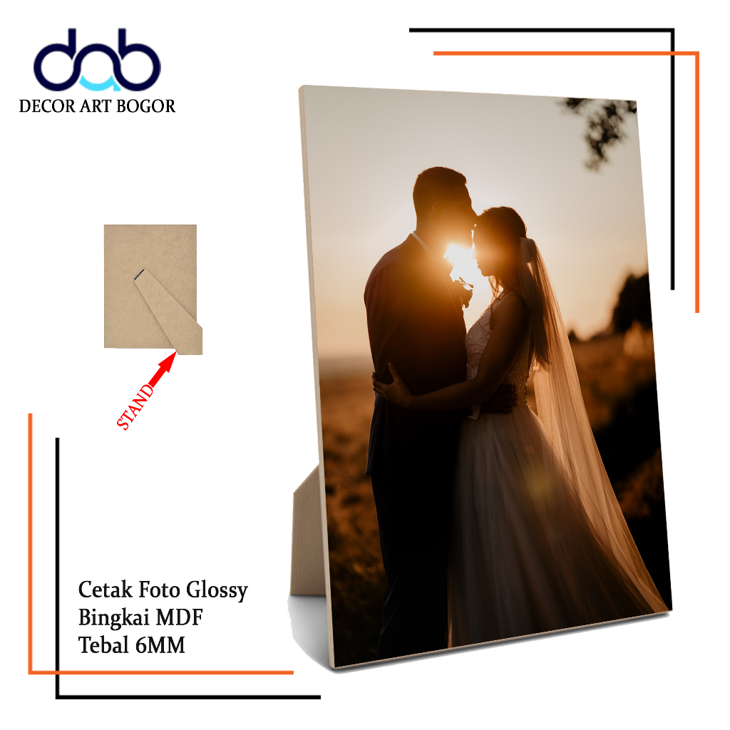 Cetak Foto Plus Stand Bingkai