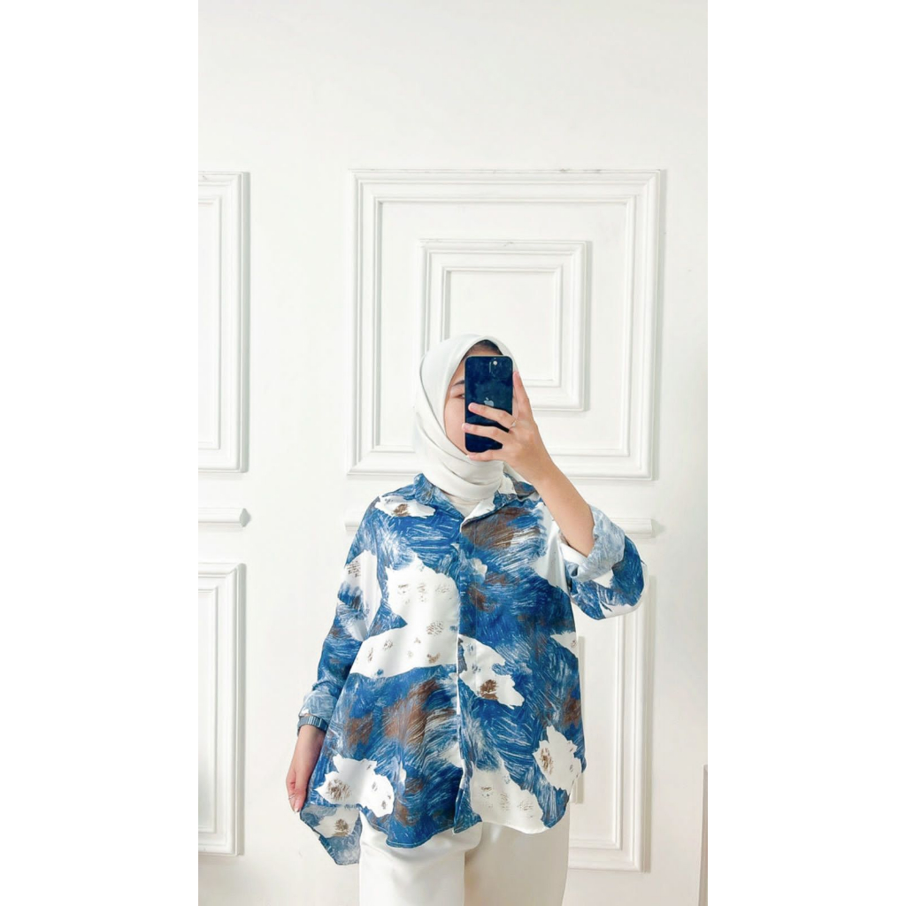 GFS MONTY OVERSIZE MARBLE SHIRT