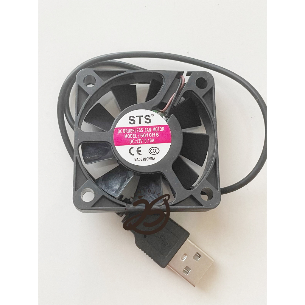 FAN DC 5V 5cm + USB KIPAS DC 5x5cm USB BRUSHLESS FAN TEBAL COOLING EXHAUST 5cm KIPAS PENDINGIN 50mm 5 x 5cm 0.10A