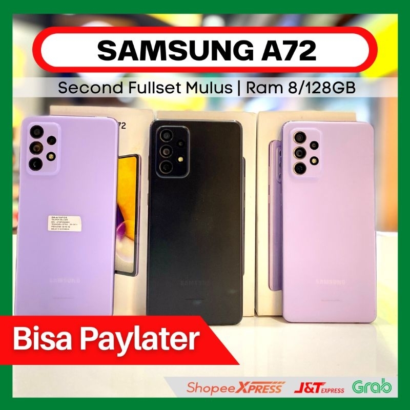 Samsung Galaxy A72 Second lengkap mulus