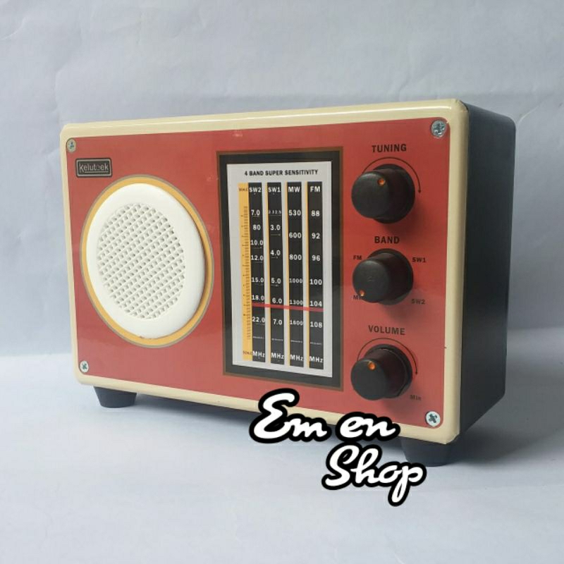 celengan model radio jadul vintage retro