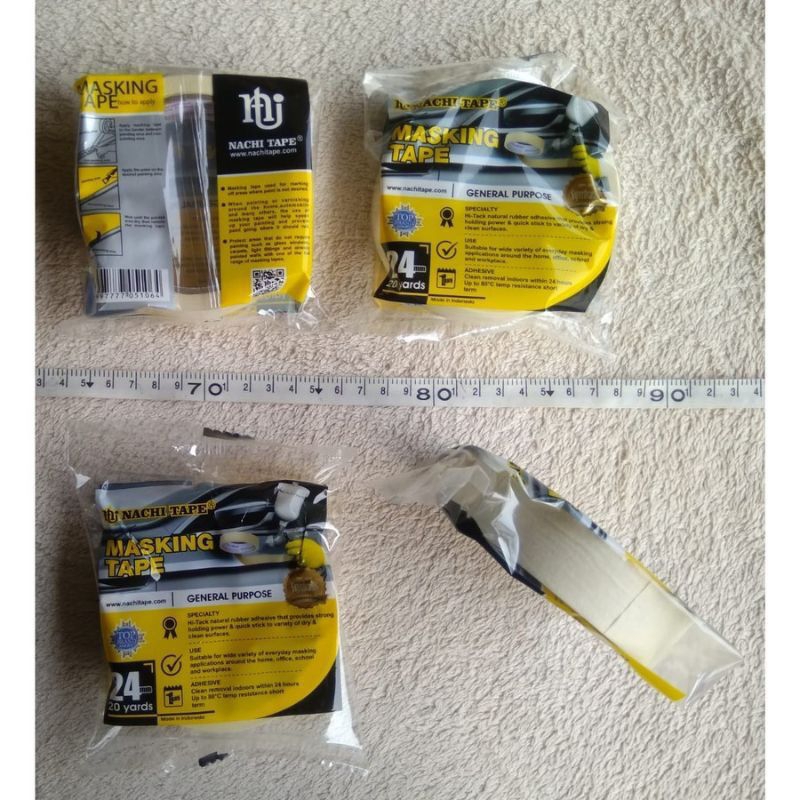 

Lakban Masking Tape Nachi 24 mm / lakban kertas 6 pcs