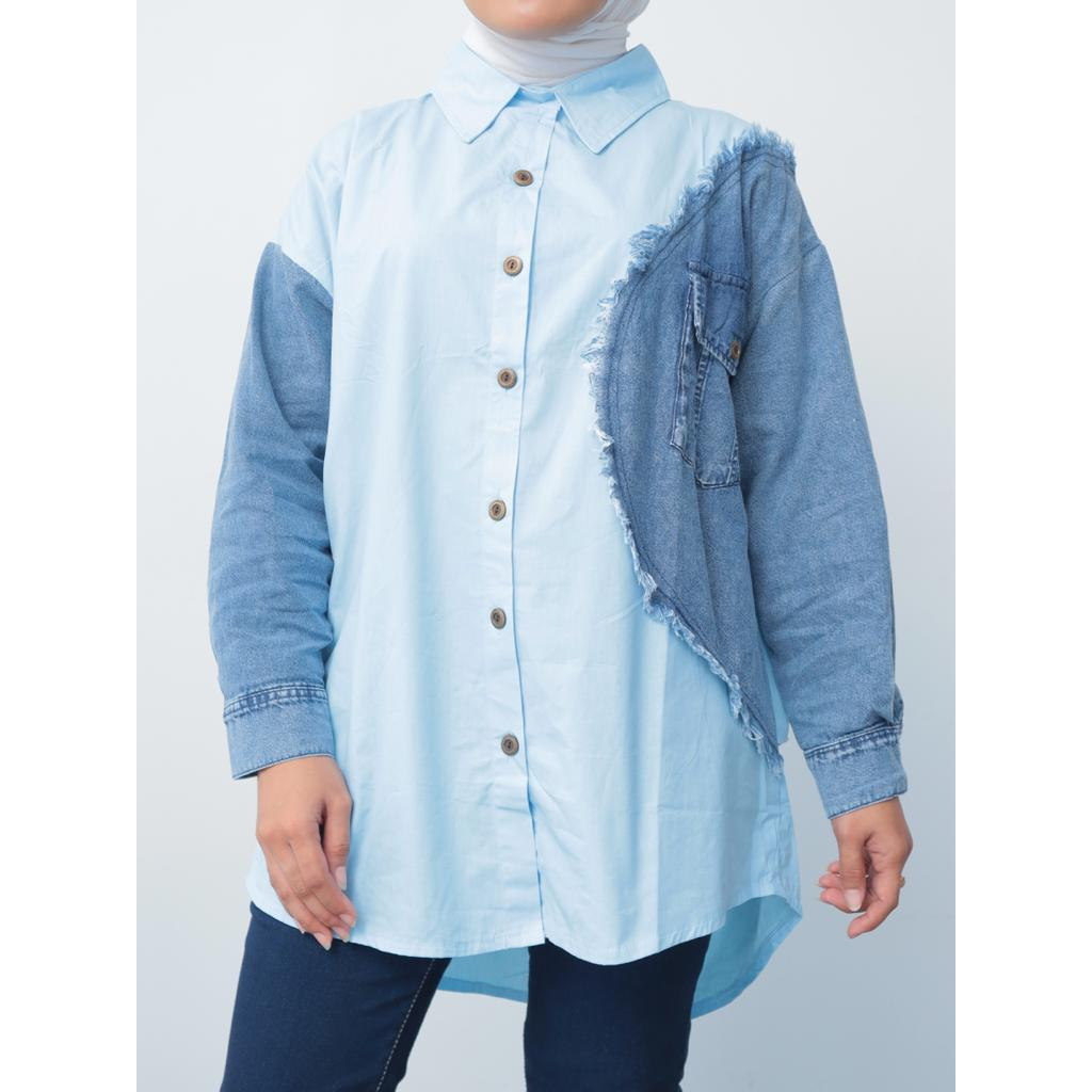 Kemeja Denim X Katun Rawis - 2101.02.144