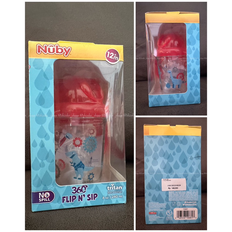 preloved but NEW botol minum anak tritan Nuby original bukan smiggle