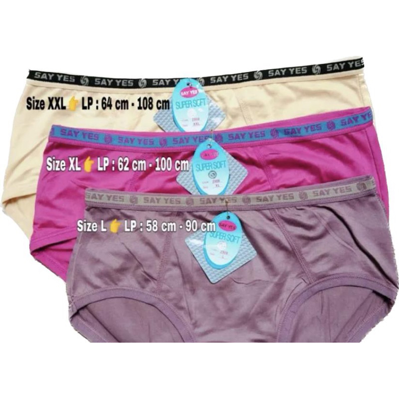 CELANA DALAM WANITA SAY YES PREMIUM 2908 / ECER