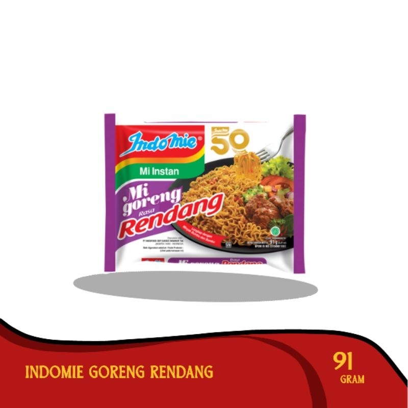 

Indomie Mi Instan Goreng Rendang 91 g