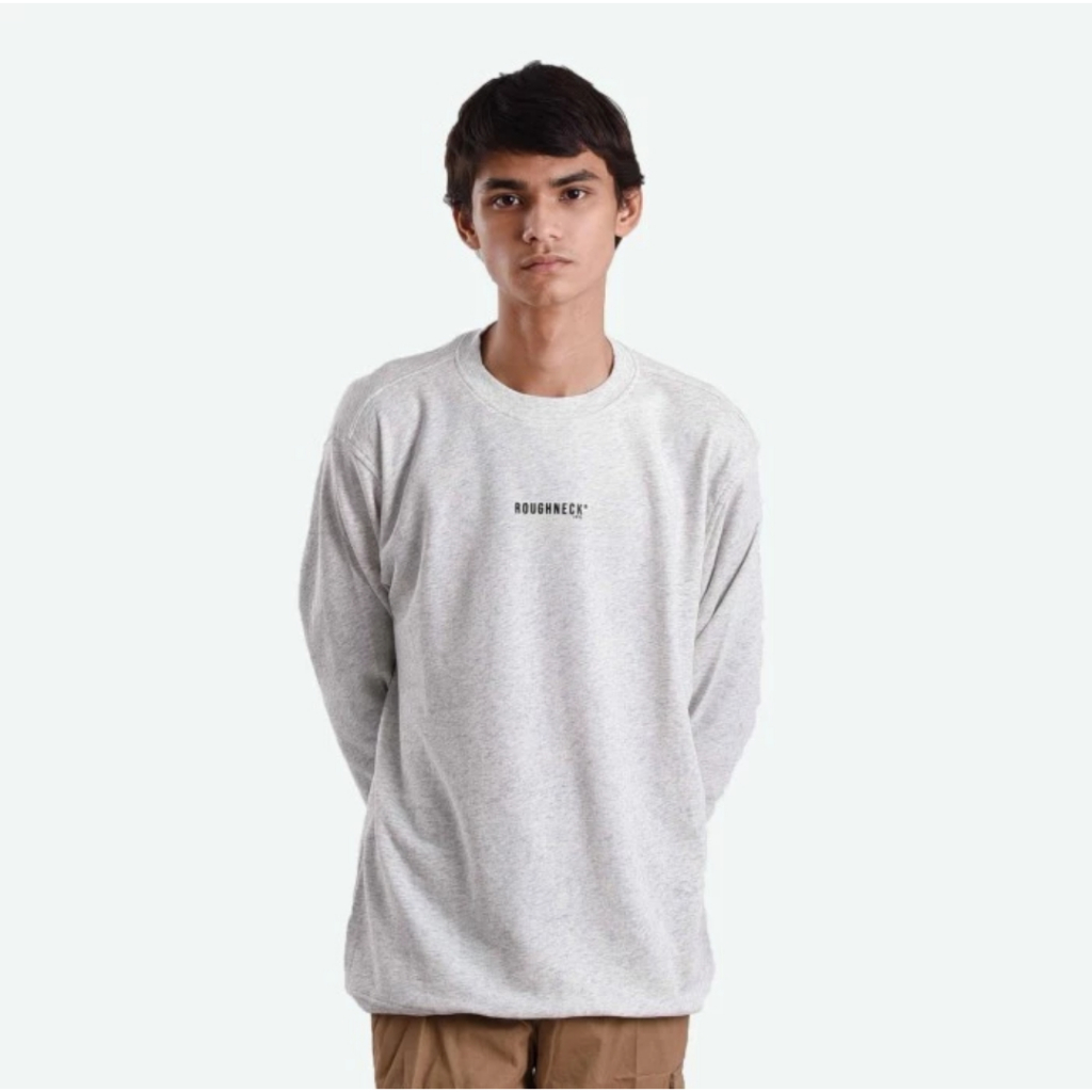 Roughneck CT021 Light Grey Mini Sig Black Crewneck