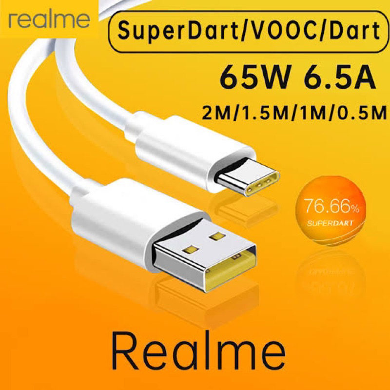 Charger Oppo Realme Original 65w Usb Micro &amp; Type c Vooc Fast Charging