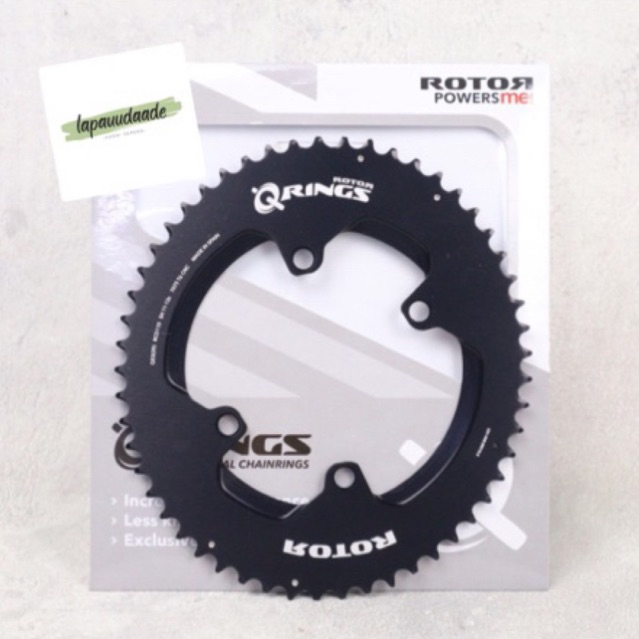 CHAINRING OUTER ROTOR BRAND QRINGS OVAL BCD 110x4 53T (39) 12-11S  BCD 110x4 OVAL CHAINRING / QRINGS