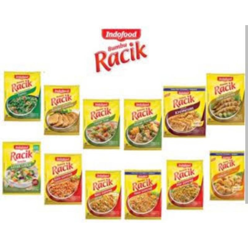 

INDOFOOD Bumbu Racik/Bumbu Instan Siap Saji All Varian [1renceng isi 10sachet]