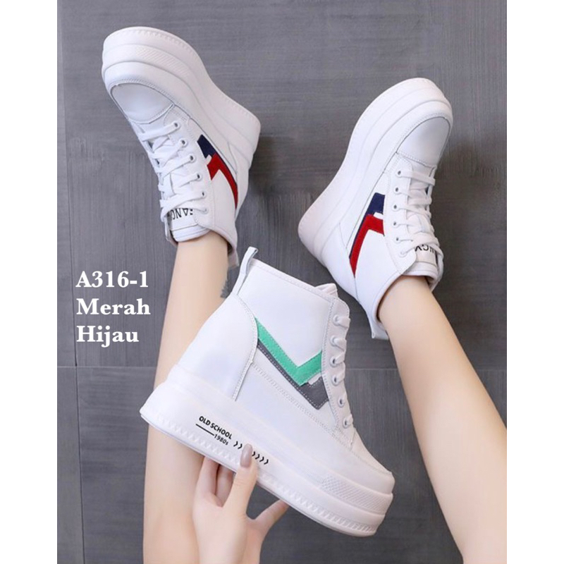 Sepatu wedges korea  A316-1