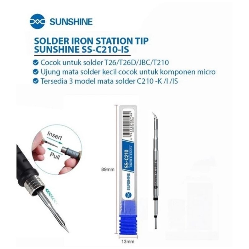 TOOLS TOOL MATA SOLDER IRON STATION TIP SUNSHINE SS-C210-I