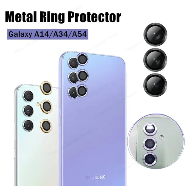 SAMSUNG S23 FE M15 A16 A55 A35 A25 A15 A14 A24 A34 A54 5G 4G Eagle Eye Camera Ring Tempered Glass Kamera
