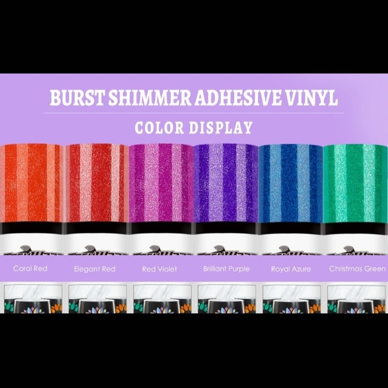 

Decoreating | Burst Shimmer Craft Vinyl Premium Adhesive Sticker by Teckwrap