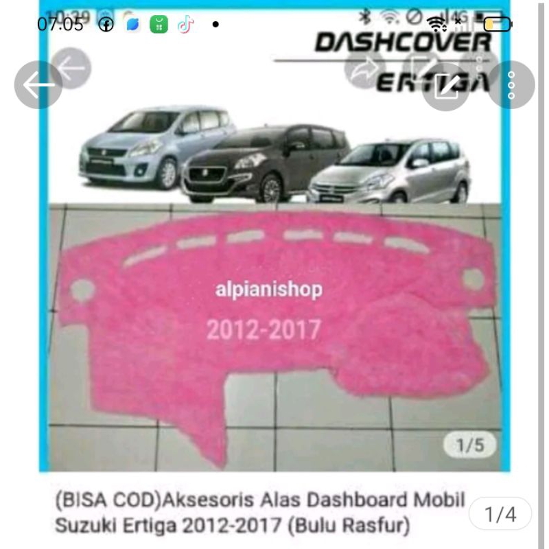 CIVER BULU DASHBOARD SUZUKI ERTIGA 2012 -2017