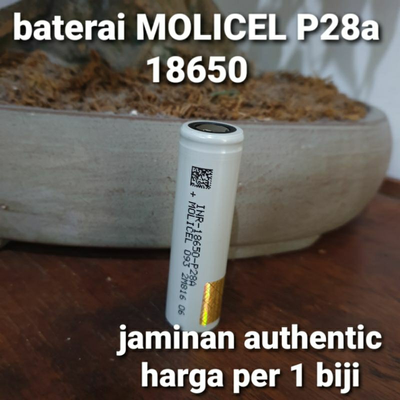 MOLICEL P28A 18650 baterai authentic harga per 1 biji