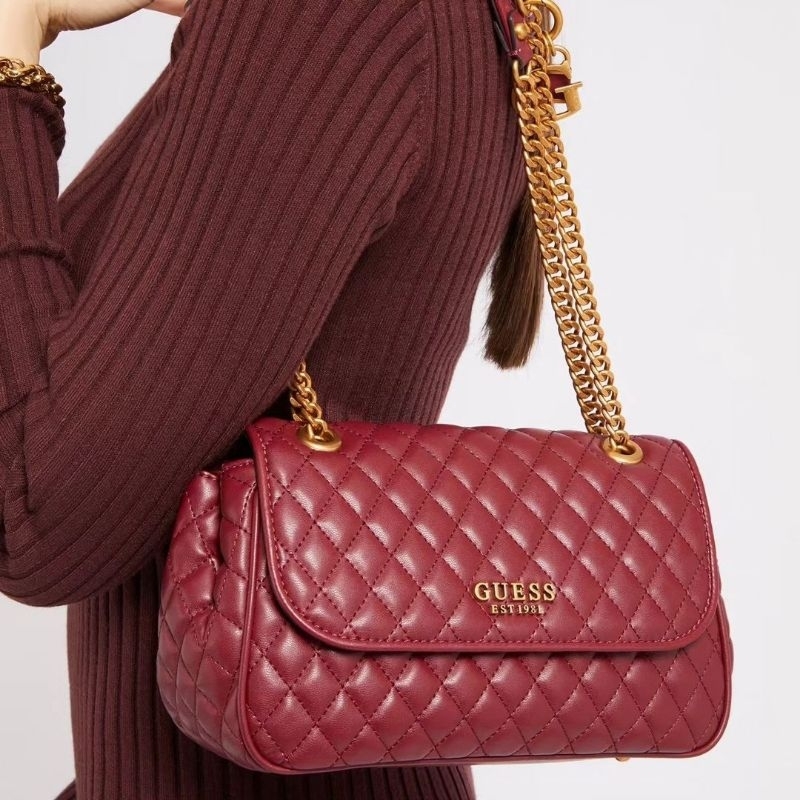 GUESSS Maila Quillted Crossbody Bag Giftset Include Box