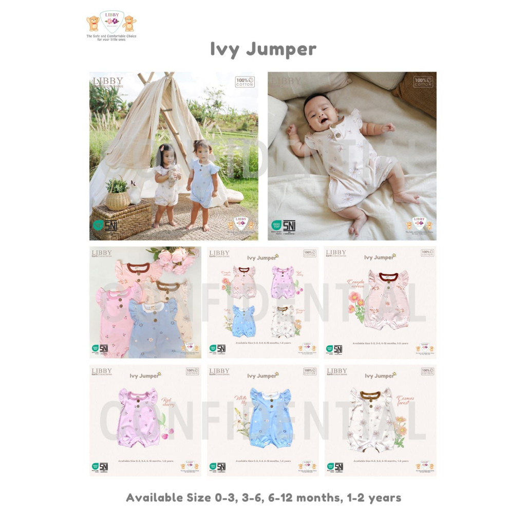 LIBBY Ivy RUFFLE Jumper 0-2 Tahun EARTH COLORS