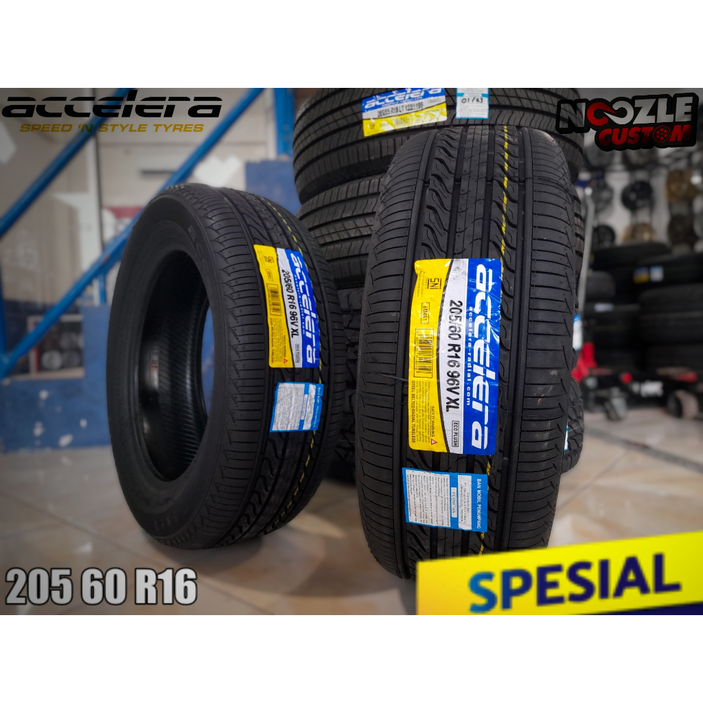 BAN MOBIL ACCELERA 205 60 R16 TYPE ECCO PLUH BAN LUAR LOKAL TUBLES RING 16
