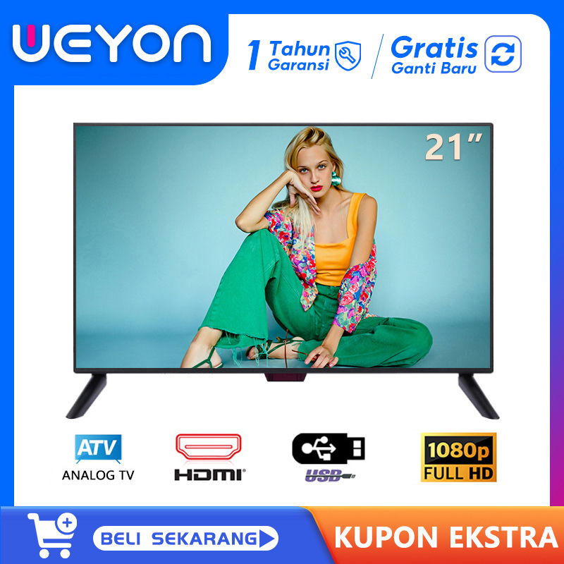 Weyon TV LED 21 Inch Digital TV Full HD Analog/Digital Televisi Led HDMI-DVB T2