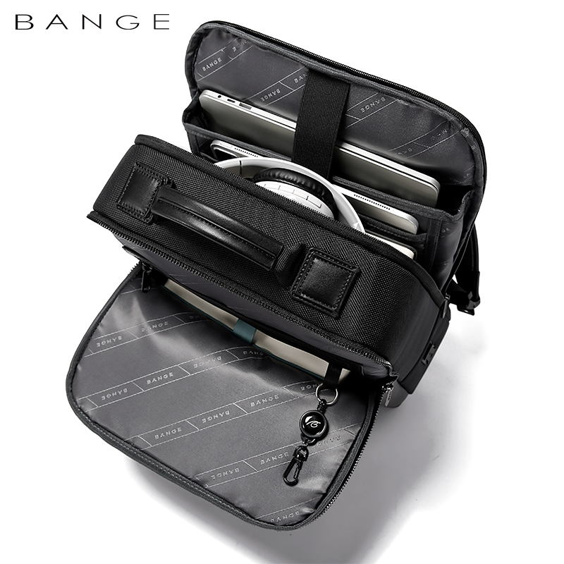 Bange BG7713 Tas Ransel pria Laptop Kerja Backpack USB 15.6 Inch