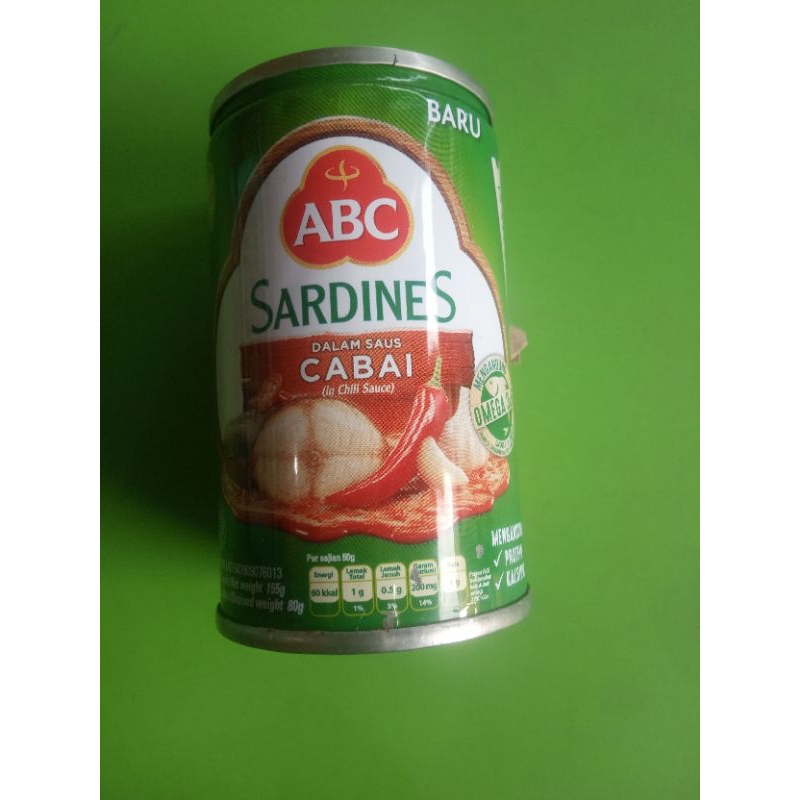 

Sarden ABC Dalam Saus Cabai 155g