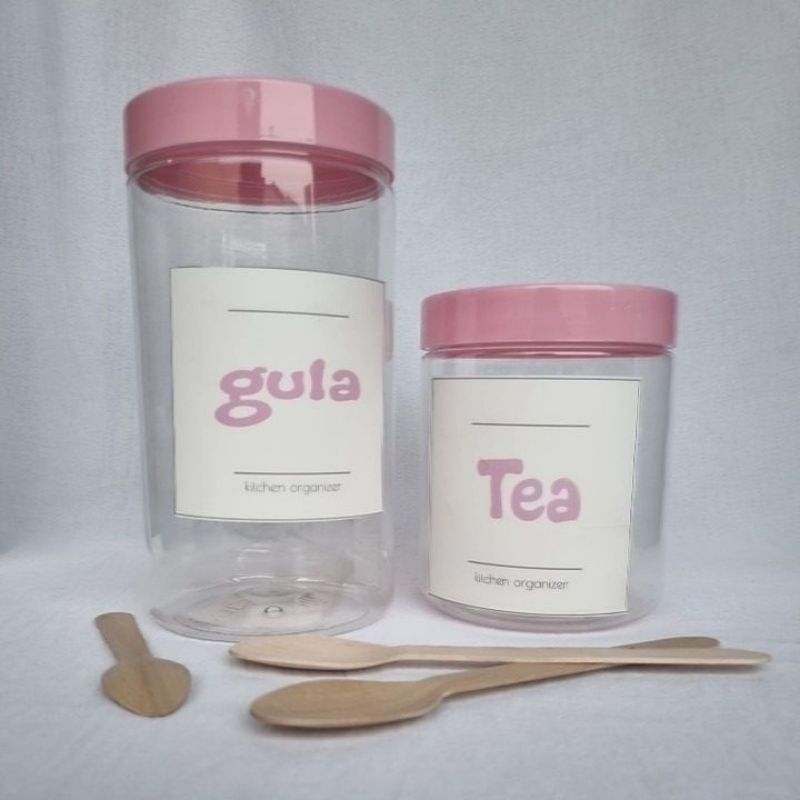 Stiker bumbu pink/Toples Bumbu/Toples PINK-gratis sendok kayu