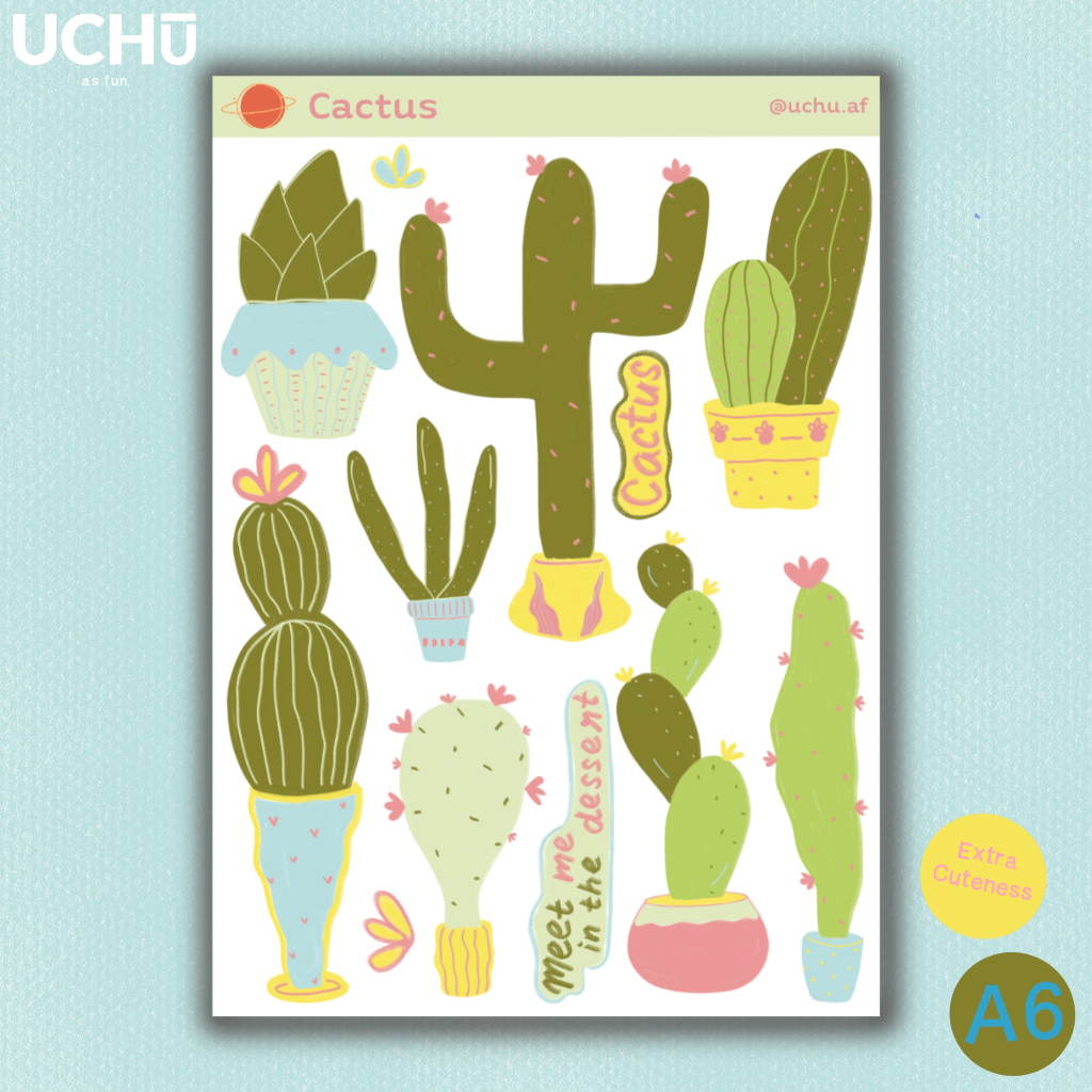 

Sticker A6 Cactus UCHU