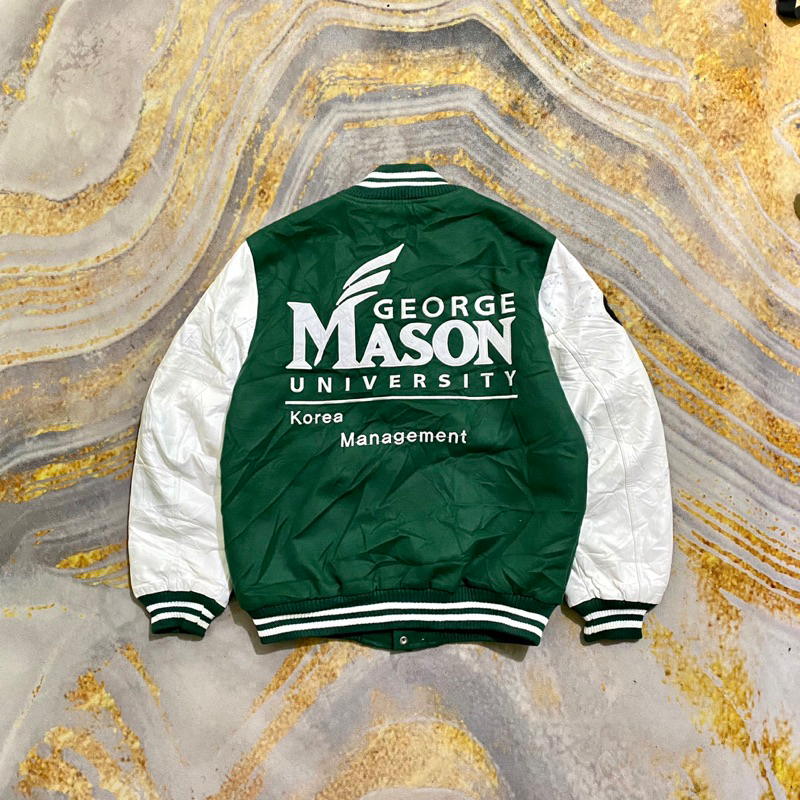 varsity univ george manson leather jacket