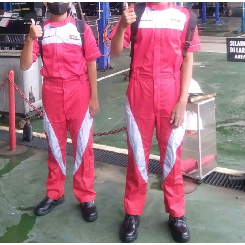 Wearpack Werpak Pakaian Kerja Mekanik Bengkel Mitsubishi