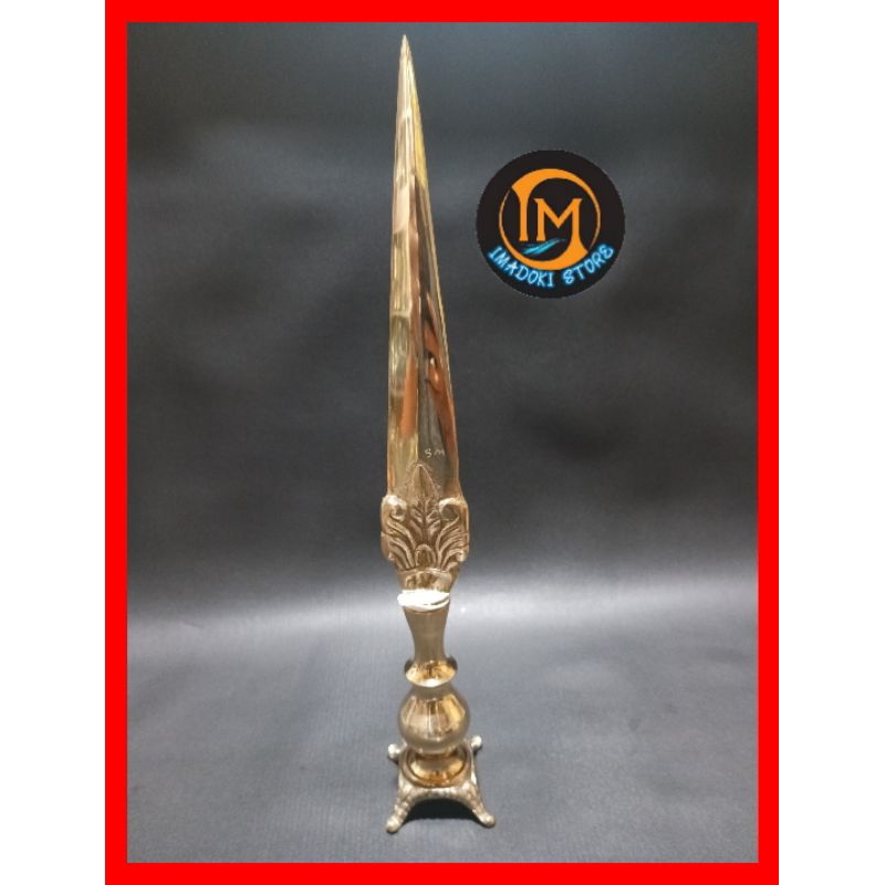 GROSIR MATA TOMBAK KUNINGAN BALI  / TUMBAK BALI / TOMBAK LURUS DAN LEKUK