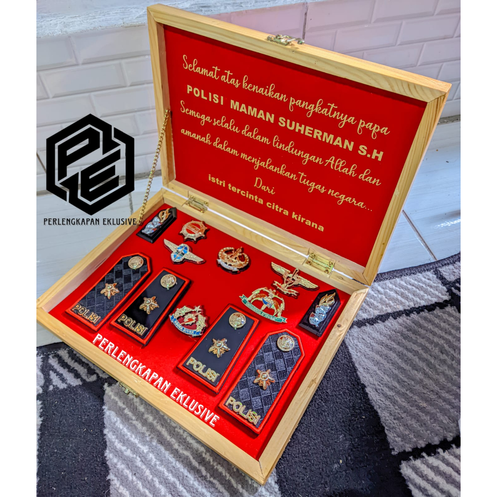 PANGKAT PDH KOMPOL -PANGKAT PDU KOMPOL FULSET BOX - PANGKAT POLISI BOX - PANGKAT BOX - PANGKAT KOMPO