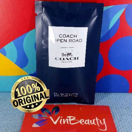 Vial Parfum OriginaL Coach Open Road EDT 2 ml For Men Murah