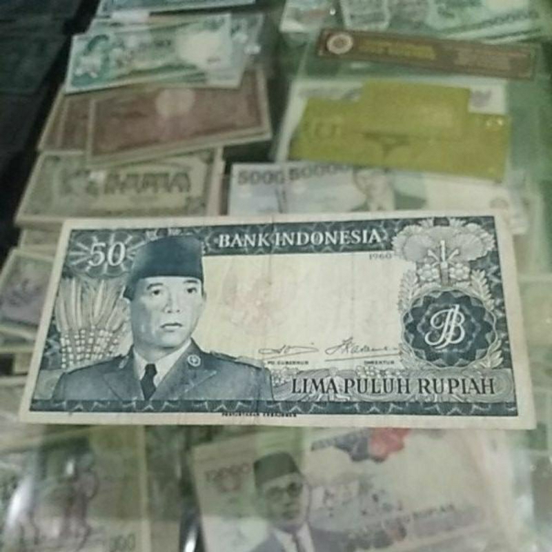 uang kuno 50 soekarno 1960 asli.2
