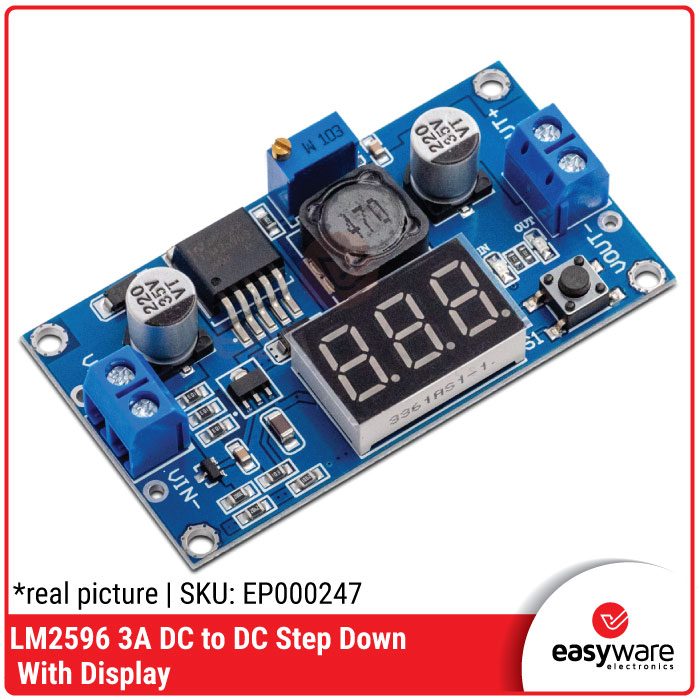 LM2596 DC to DC Step Down 3A with LED Display module