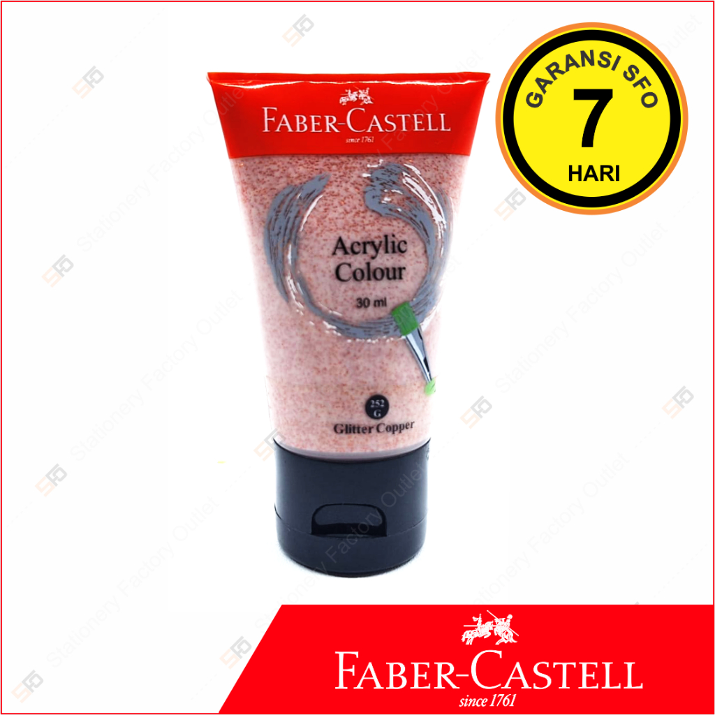 

Cat Acrylic Faber Castell 30ml - Glitter Copper