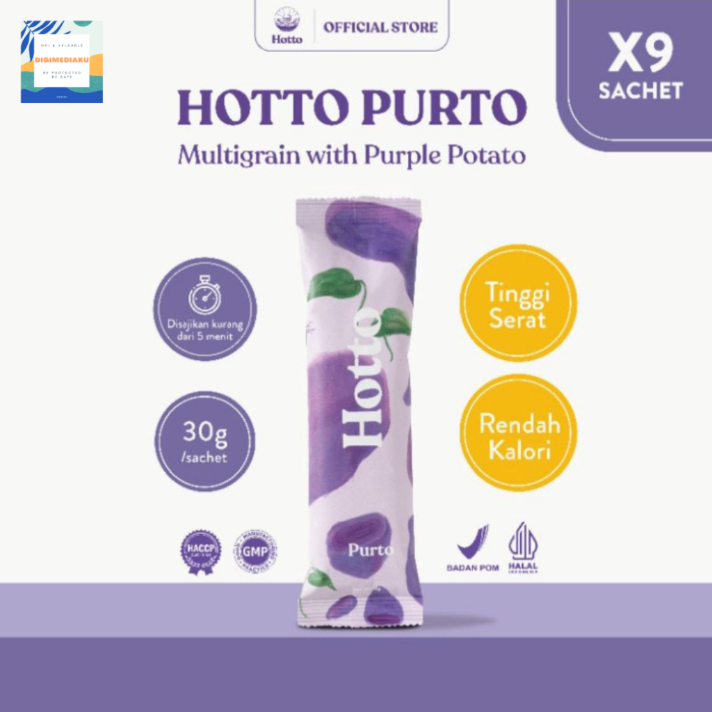 Hotto Purto Multigrain with Purple Potato (9 sachet) Meal Replacement