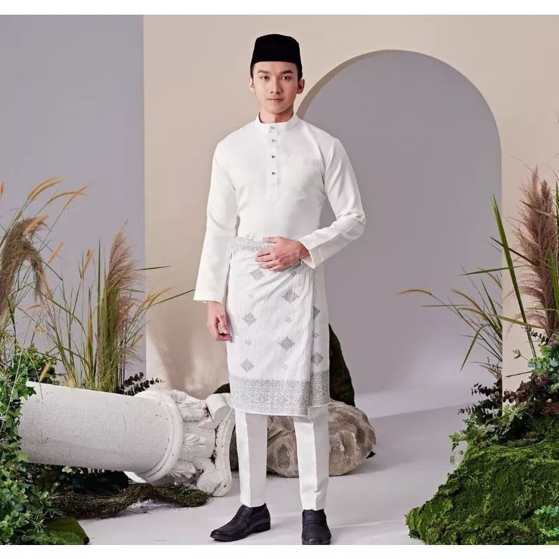 PREMIUM STELAN BAJU KOKO MELAYU PRIA/BAJU ADAT RIAU TELUK BELANGA ASLI
