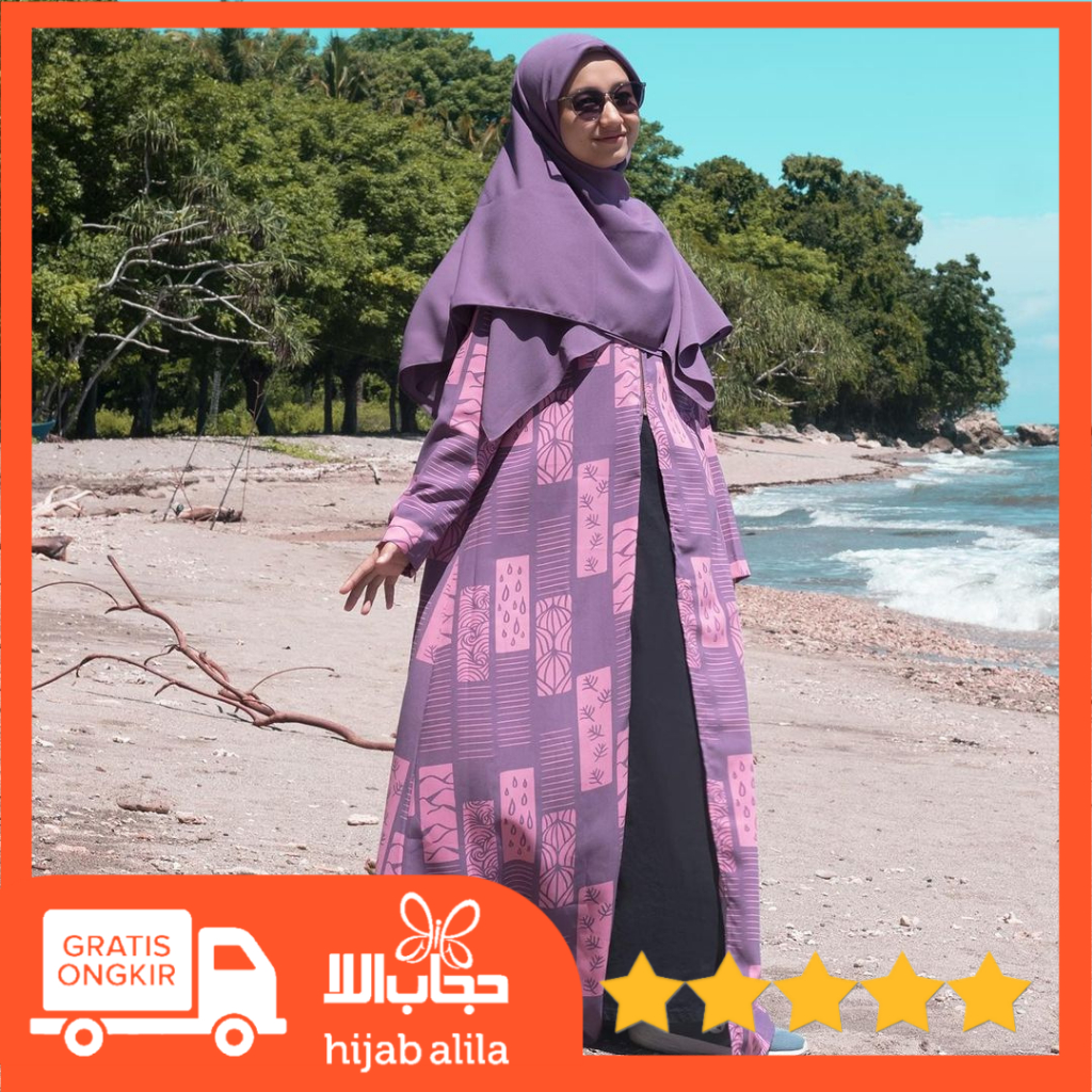 OUTER BATIK ETHNIC MOTIF HIJAB ALILA