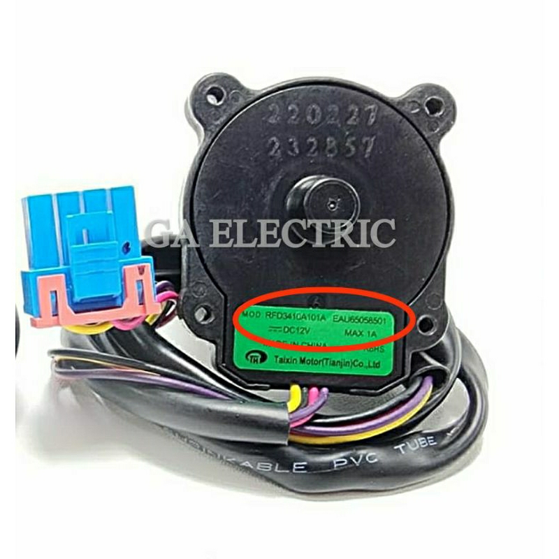 MOTOR FAN KULKAS LG EAU65058501 DC12V AS 3CM HITAM