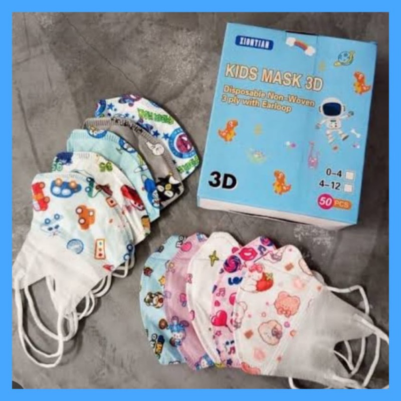 Masker Duckbill Anak Motif isi 50 pcs