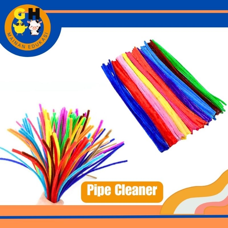 Pipe Cleaner Kawat Bulu DIY Kerajinan Tangan Mainan Edukasi Montessori byGHEduPlay