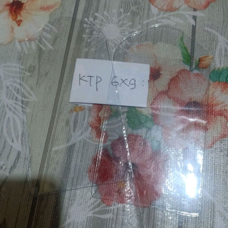 Plastik Panitia KTP 6 X 9cm ( Berdiri ) / ID Card 6x9 Diri