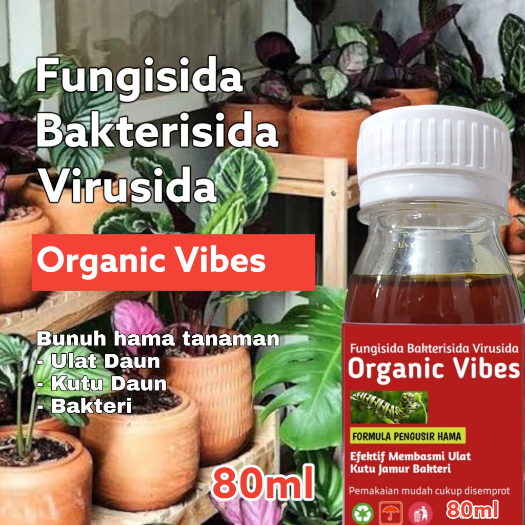 Pestisida Untuk Tanaman Bakterisida Fungisida Virusida Organik 80ml