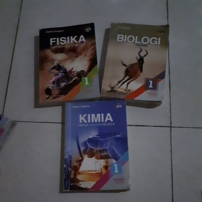 BIOLOGI/ FISIKA /KIMIA  kelas 10 Pernerbit Erlangga