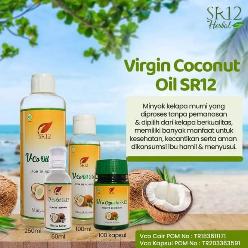 

VCO SR12/ Virgin Coconut Oil/ Minyak Kelapa Murni
